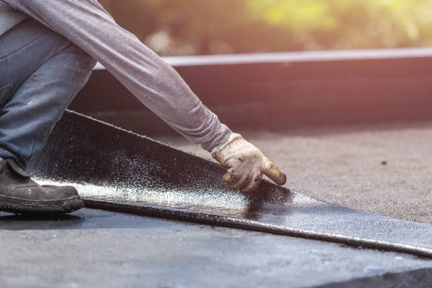 Professional Basement Waterproofing technician working in Seaside Heights, NJ
